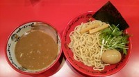 「濃厚煮干しつけ麺(あつもり)＋浸け玉子」@野郎ラーメン 渋谷センター街総本店の写真