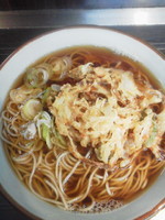 「かき揚げそば\380」@文殊 浅草店の写真