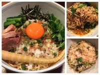 「【ザ ・辛】干し海老油そば (追い飯付き) 850円」@味香房 海居人の写真