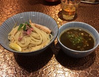 「ラム豚骨つけ麺」@自家製麺 MENSHO TOKYOの写真