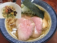 「良温そば （塩） 750円 + ヒゲ玉 200円」@良温(Ra-on)の写真