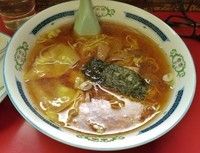 「ワンタンメン＆半チャーハン \730」@伊峡の写真