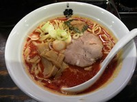 「旨辛ラーメン（大盛り）」@つけ麺 紋次郎 大阪駅前第二ビル店の写真