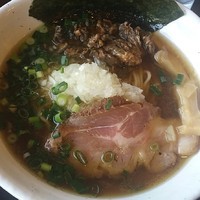 「【限定】牡蠣煮干し清湯醤油（牡蠣茶飯付）１０００円」@らーめん・つけめん 八角の写真