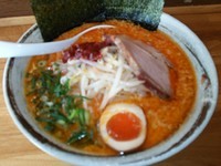 「こってりW 780円＋鬼から 100円」@らーめん いなばやの写真