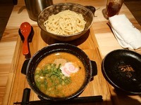 「元祖めんたい煮こみつけ麺(麺300g)1,280円」@元祖めんたい煮こみつけ麺の写真