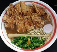 「揚チキン麺950円」@自家製麺SHINの写真
