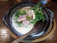 「濃厚鴨白湯（大盛）【限定】」@たけさんの写真