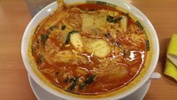「チゲ味噌ラーメン、大盛」@日高屋 小田急マルシェ登戸店の写真