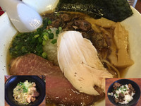 「【限定】牡蠣煮干し清湯醤油、牡蠣茶飯つき1000円」@らーめん・つけめん 八角の写真