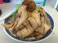 「馬鹿豚ふじ麺  クーポンで700円」@濃厚鶏豚骨魚介つけ麺 かず屋の写真