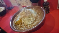 「小ラーメン（アブラ）＋麺マシ＋カレー（麺量１キロ）」@麺屋 桐龍の写真