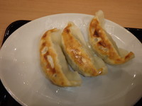 「道頓堀ラーメン(700円)、餃子セット(260円)」@らあめん花月嵐 美東サービスエリア店の写真