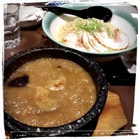 「濃厚鶏つけ麺 750えん」@iseya食堂の写真