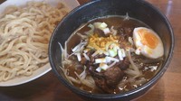 「牛すじカレーつけそば、少し多め」@麺 池谷精肉店の写真