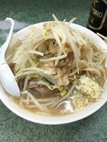 「小ラーメン、全増し、背脂かたまり」@ラーメン二郎 新宿小滝橋通り店の写真
