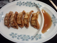 「揚げ餃子350円」@塩らーめん しお丸の写真