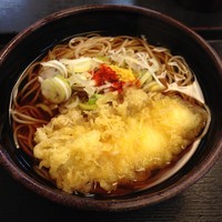 「かけ（￥320）＋イカ天（クーポン）」@ゆで太郎 平和島店の写真