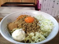 「カレーまぜそば」@中華そば つけ麺 村岡屋の写真