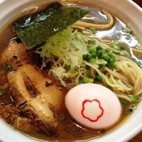 「【期間限定】芳醇煮干（大盛）＋桜玉」@麺処 はいからの写真