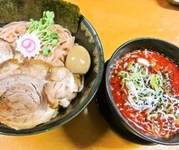 「KARAつけめん（中盛、梅）1,050円」@麺屋 猪貴 -CHOKI-の写真