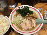 「中華そば メンマ ライス」@松戸中華そば 富田食堂の写真