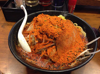 「ふじめん クーポン利用600円 麺かため 7味唐辛多量」@景勝軒 栃木総本店の写真