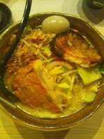 「九州麦味噌　野菜らーめん（炙りチャーシュー・味玉）」@麺屋 壱正 守山店の写真