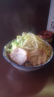 「らーめん 大 730円 麺増し 野菜マシマシ」@らーめん陸の写真