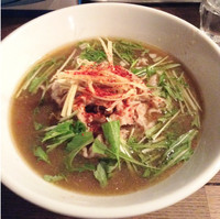 「生姜肉煮干ラーメン」@新宿 モモンガの写真