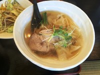 「ワンタン麺」@手打ちラーメン 月ヶ瀬支店の写真