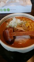 「なまら味噌+半チャーハン Bランチ トッピン(一辛+コーン)」@北海道ラーメン なまら 蒲生店の写真