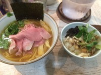 「【限定】フィッシュマンズ＋〆のお茶漬け」@中華そば 四つ葉の写真