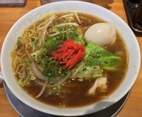 「船橋ソースラーメン＋とろーり半熟味玉（￥750＋￥100）」@らあめん花月嵐 三ツ境店の写真