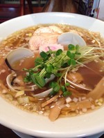 「追いはまぐり中華そば」@麺酒処 ふくろうの写真