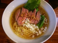 「ビーフヌードル（シングル、硬め）」@中華そばつけそば 千思萬考の写真