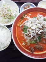 「担々麺\780（定食メニューＢ）」@晴々飯店の写真