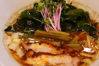 「みそわかめそば（３月限定）＋めかぶご飯」@饗 くろ㐂の写真