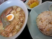 「ラーメン＋半チャーハンセット」@かみこあにの写真