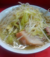 「ラーメン　600円　野菜ニンニク」@ラーメン二郎 三田本店の写真