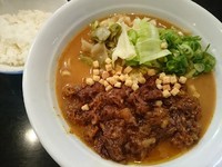 「【限定】和牛ビーフカレー麺（ミニライス付）￥800」@麺家 うえだの写真