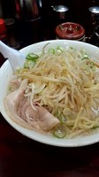 「もやしラーメン(大盛)+味濃いめ、油ギタギタ」@こってりらーめん なりたけ TOKYOの写真