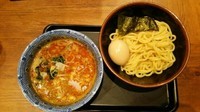 「担々つけ麺(並)(あつもり)＋味玉」@舎鈴 イオン北戸田店の写真