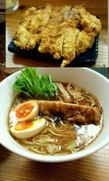 「鶏天ラーメン　７５０円」@中華蕎麦 りんすず食堂の写真