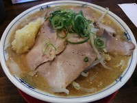 「Ｂラーメン　中　２玉　＋フレッシュニンニク：無料」@星野ラーメン店の写真