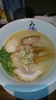 「鶏白湯（平日夜限定）  味玉　800円＋100円」@麺処みどり 伊勢崎店の写真