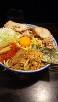 「【限定】バターチキンカレーまぜそば特盛り（カルピスバター使用」@狼煙 〜NOROSHI〜の写真