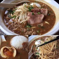 「【期間限定】味噌豚骨ら麺800円味玉100円ライス100円」@麺匠 竹中の写真