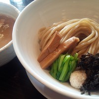 「濃厚鶏つけそば中盛り　800円＋50円」@吉田商店の写真