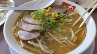 「味噌チャーシュー   ライス無料  餃子無料券で無料」@ラーメンばんだい 善部町店の写真